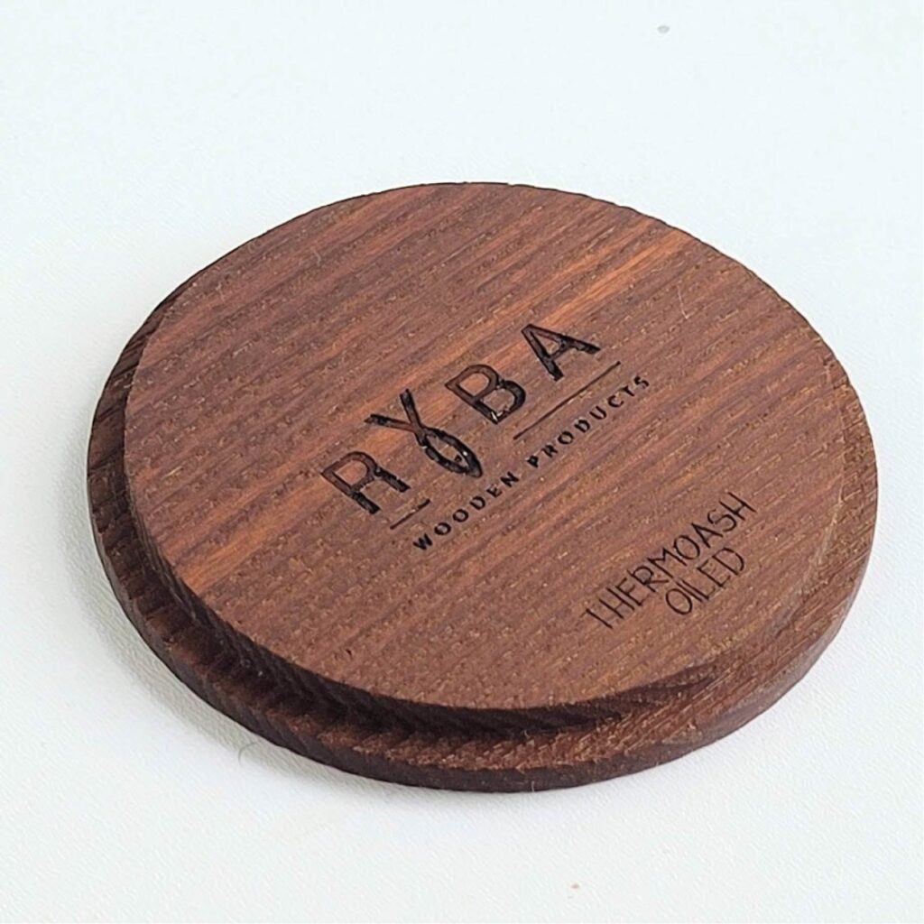 thermoash lid engraved finishing oiled